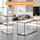 KAIDELI 4 Pack Tea Bag Drawers Organizer Clear Plastic Stackable Tea Organizers and Storage Portable Tea Bag Holder 65 x 4 x 3 for Kitchen Pantry Organizer