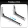 Krbnk Microwave Mount Folding Shelf Brackets Foldable Retractable Adjustable Microwave Oven Wall Mount Suitable for Use in Home Kitchens Saving Space Silver