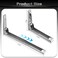 Krbnk Microwave Mount Folding Shelf Brackets Foldable Retractable Adjustable Microwave Oven Wall Mount Suitable for Use in Home Kitchens Saving Space Silver