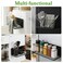 OUNONA Wire Mesh Magnetic Storage Basket Trash Container Desk Tray Office Organizer for Refrigerator Microwave Oven Magnetic Surface Kitchen Office Black