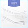 primebox Plastic Food Storage Clear Container 2 Pack Bin with Handles for Organizing Kitchen Pantry Refrigerator Freezer Pantry Cabinet Closet Bathroom Stackable 10x4x3