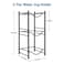 smusei 5 Gallon Water Bottle Jug Holder 3 Tier Heavy Duty Cooler Jug Storage Rack Detachable Bottle Organizer Shelf for Home Kitchen Office Space Save Black