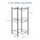 smusei 5 Gallon Water Bottle Jug Holder 3 Tier Heavy Duty Cooler Jug Storage Rack Detachable Bottle Organizer Shelf for Home Kitchen Office Space Save Black