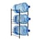 smusei 5 Gallon Water Bottle Jug Holder 3 Tier Heavy Duty Cooler Jug Storage Rack Detachable Bottle Organizer Shelf for Home Kitchen Office Space Save Black