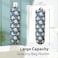 SYIPO Plastic Bag Holder Reusable Grocery Bag Organizer Wall Mount 1 Pack Blue Daisy