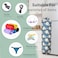 SYIPO Plastic Bag Holder Reusable Grocery Bag Organizer Wall Mount 1 Pack Blue Daisy