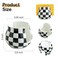 Zoeeker Checkered Sponge Holder for Kitchen Sink Ceramic Dish Sponge Dish Rack Scrubby Holder Kitchen Organizer Cute Sink Caddy Organizer Farmhouse Decor Black and White