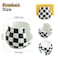 Zoeeker Checkered Sponge Holder for Kitchen Sink Ceramic Dish Sponge Dish Rack Scrubby Holder Kitchen Organizer Cute Sink Caddy Organizer Farmhouse Decor Black and White