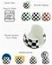Zoeeker Checkered Sponge Holder for Kitchen Sink Ceramic Dish Sponge Dish Rack Scrubby Holder Kitchen Organizer Cute Sink Caddy Organizer Farmhouse Decor Black and White