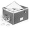 Stack Store Plus More Stemware Storage Case Holds 12 Wine Glasses or Crystal Glassware with Label Holders and Fully Padded Inside 16 x 13 x 10H Gray Hard Sides and Stackable