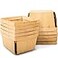 Top Home One Quart Wooden Gift Baskets 10 Pack for Picking Fruit or Arts Crafts and Decor 575 Square Vented Wood Boxes