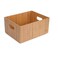 MobileVision Bamboo Storage Box 14x11x 65 Durable Bin w Handles Stackable For Toys Bedding Clothes Baby Essentials Arts Crafts Closet Office Shelf