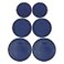 Pyrex 2 7403PC 10Cup 2 7402PC 67Cup 2 7201PC 4Cup Blue Food Storage Replacement Lids Made in USA
