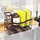 Fssvcd Maifan Sink Caddy Sponge Holder for Kitchen with Brush Holder and Stainless Steel Self Drain Tray Rustproof Kitchen Sink Organizer for Sponge Soap Dispenser Storage Accessories
