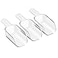 Bentgo Pantry 3Piece All Purpose Scoop Set 12 Cup 4 oz Spoon Clear Lightweight Ideal for Scooping Flour Sugar Coffee Candy More for Kitchen and Pantry Containers Clear