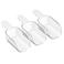 Bentgo Pantry 3Piece All Purpose Scoop Set 12 Cup 4 oz Spoon Clear Lightweight Ideal for Scooping Flour Sugar Coffee Candy More for Kitchen and Pantry Containers Clear