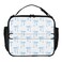 Blueangle Blue Ribbon Bow Lunch Box for Men Women Adults Small Lunch Bag for Office Work Picnic Reusable Portable Cooler Bag