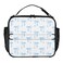 Blueangle Blue Ribbon Bow Lunch Box for Men Women Adults Small Lunch Bag for Office Work Picnic Reusable Portable Cooler Bag