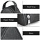 Linkidea Sandwich Bags Reusable Insulated Snacks Storage Bag for Sandwich Lightweight Leakproof Outdoors Lunch Box for Women Black LLB101