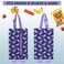 Maplerich Insulated Snack Bag Freezable Small Cooler Bag with Zipper and Adjustable Buckle Rectangular Thermal Cooler Bag Purple