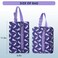 Maplerich Insulated Snack Bag Freezable Small Cooler Bag with Zipper and Adjustable Buckle Rectangular Thermal Cooler Bag Purple