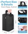 Neverwhy Small Insulated Snack Bag Lunch BoxCollapsible Reusable Small Lunch Bag with Snap Buckle Handle for Beach Travel PicnicBlack 5Can3L