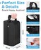 Neverwhy Small Insulated Snack Bag Lunch BoxCollapsible Reusable Small Lunch Bag with Snap Buckle Handle for Beach Travel PicnicBlack 5Can3L