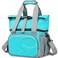 SUNNY BIRD Dual Compartment Lunch Bag Insulated Lunch Box for Women and Men Black 01