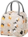 TIECHI Cute Lunch Bag for Women Insulated Lunch Bag for Men Leakproof Thermal Lunch Box Cool Bag for Work Picnic Outdoor Light Coffee