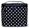 kate spade new york Insulated Soft Cooler Lunch Tote with Double Zipper Close and Carrying Handle Polka Dots BlackWhite