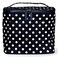 kate spade new york Insulated Soft Cooler Lunch Tote with Double Zipper Close and Carrying Handle Polka Dots BlackWhite