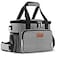 Femuar Lunch Bags for WomenMen Insulated Lunch Bag for Work Office Picnic Large Lunch Cooler Bag Leakproof Lunch Box with Adjustable Shoulder Strap for Adults Grey 15L
