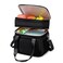 MAPLELILY Lunch Box for Men Women Double Deck Insulated Lunch Bag Large Leak Proof Tote Cooler Wide Open Dual Compartment Lunch Bags with Shoulder Strap For Work Picnic Hiking Beach Black