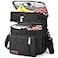 BAGNN Lunch Box Lunch Bag for Men Women Expandable Doubledeck Expandable Large Insulated Cooler Lunch Bag with Shoulder Strap Leakproof Durable Adult Lunch Box for Work Picnic 16L Black