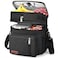 BAGNN Lunch Box Lunch Bag for Men Women Expandable Doubledeck Expandable Large Insulated Cooler Lunch Bag with Shoulder Strap Leakproof Durable Adult Lunch Box for Work Picnic 16L Black