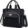 Weitars Insulated Lunch Bag for WomenLeak Proof Lunch Box for WorkExtra Large Lunch Tote Bag With Removable Shoulder Strap with Side PocketsReusable Lunch Bag For Picnic Hiking Black02
