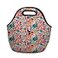 Sok It LunchTote Zippered Bag Insulated Neoprene Caddy Abstract Floral Large 45 Quart Lunch Tote