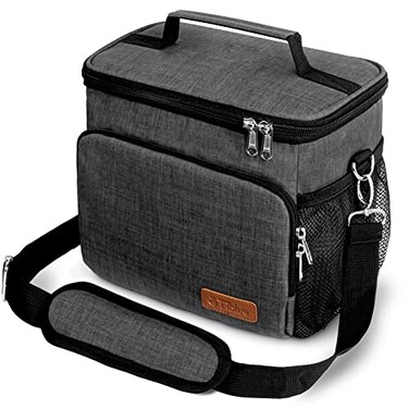 Tiblue Insulated Lunch Bag Leakproof Freezable Cooler for Office School Picnics Adjustable Strap For Adults Kids