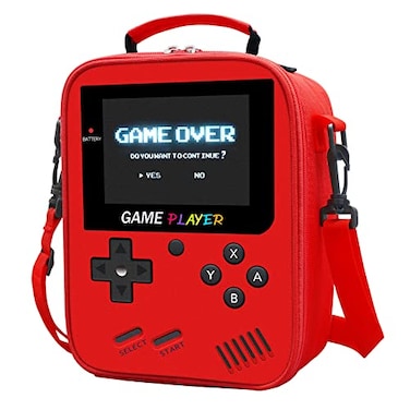 Ruokey Boys Lunch Box for School Gamer Kids Lunch Bag for Boys Girls Insulated Video Game Lunchbox Waterproof Leakproof with Adjustable Shoulder Strap