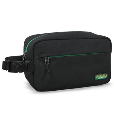 Haimont Freezable Snack Lunch Bag with Buckle Handle Reusable Freezer Small Cooler Mini Insulated Bag for Work Travel Black