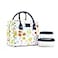 Fit &amp; Fit Fresh Bloomington Lunch Bag for Women Insulated Large Lunch Box for Work with Containers LeakResistant StainResistant Zipper Closure Fruit Print