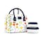 Fit &amp; Fit Fresh Bloomington Lunch Bag for Women Insulated Large Lunch Box for Work with Containers LeakResistant StainResistant Zipper Closure Fruit Print