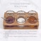 Badash Crystal Glass Jar Set 10Piece Glass Jars with Lids Spoons and Wood Stand for Jam Honey Spice or Condiments Ideal for Salad Dressing Sauce
