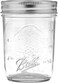 Ball Regular Mouth Glass Mason Jars with Lids and Bands Used for Canning Half Pint 8 Ounce Pack of 4