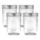Ball Regular Mouth Glass Mason Jars with Lids and Bands Used for Canning Half Pint 8 Ounce Pack of 4