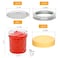 COMUDOT 6 oz Glass Jars with Lids 16 Pack Small Mason Jars 6 oz Regular Mouth Small Glass Jar with Lids Clear Canning Jar for Jelly Jam Honey Wedding Shower Favors
