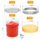 COMUDOT 6 oz Glass Jars with Lids 16 Pack Small Mason Jars 6 oz Regular Mouth Small Glass Jar with Lids Clear Canning Jar for Jelly Jam Honey Wedding Shower Favors