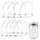 DOITOOL Mason Jar Handle Metal Wire Hangers for Quart Jars Wide Mouth with Lids Silver Plated Mason can Handle for Hanging and Canning Jars Kitchen Accessories