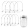 DOITOOL Mason Jar Handle Metal Wire Hangers for Quart Jars Wide Mouth with Lids Silver Plated Mason can Handle for Hanging and Canning Jars Kitchen Accessories