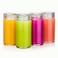 All About Glass Water Bottles 4 Pack Wide Mouth Juice Bottles with Clear Lids for Juicing Smoothies Fruit Water Teas Beverage Storage 10oz Leakproof Reusable Borosilicate